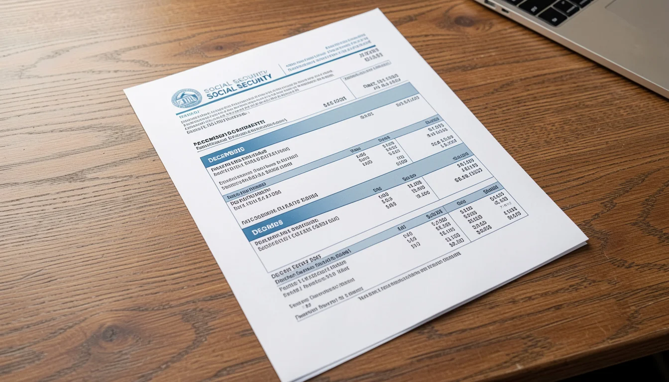 December 2025 Social Security Payments
